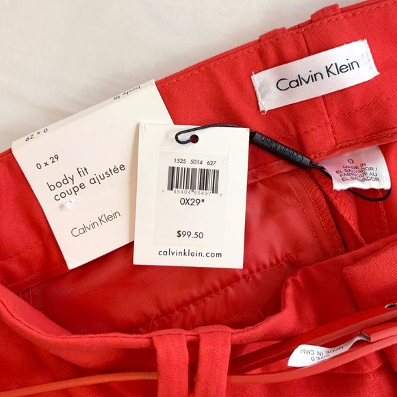 Calvin Klein Red Pant - Picture 3 of 3